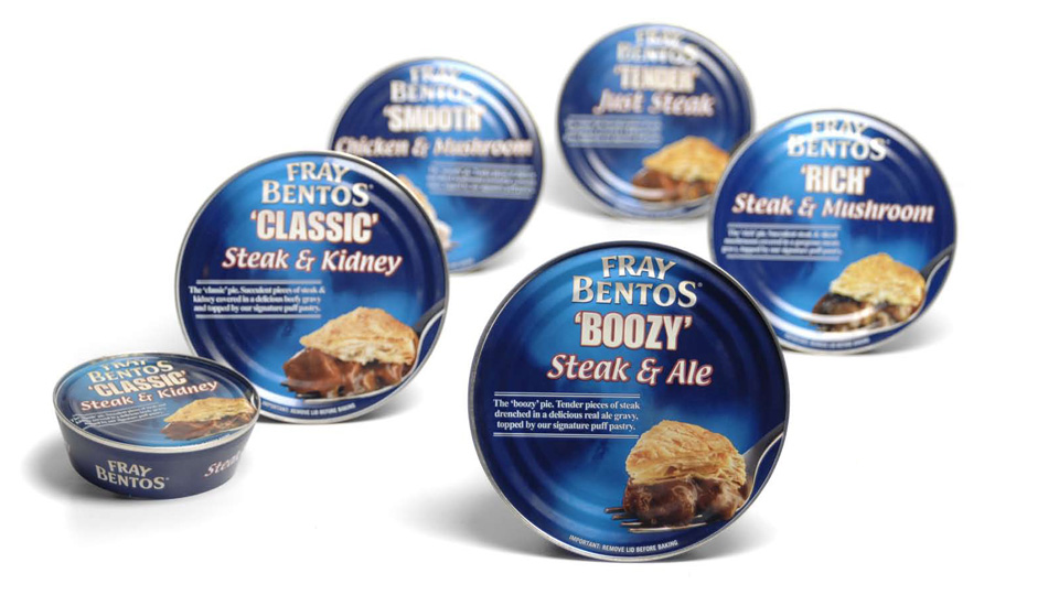 Fray Bentos packaging redesign