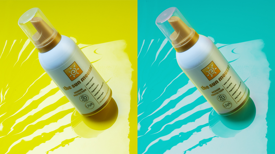 The Sun Mousse. Cambridge design agency, Cambridge photography, illustration, typography, Cambridge print, design, packaging, photography, advertising, printed materials, website design, 3D animation.