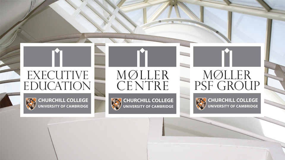 The Moller Centre (Møller), Executive Education and PSF Group. Cambridge design agency, Cambridge photography, illustration, typography, Cambridge print, design, packaging, photography, advertising, printed materials, website design, 3D animation.