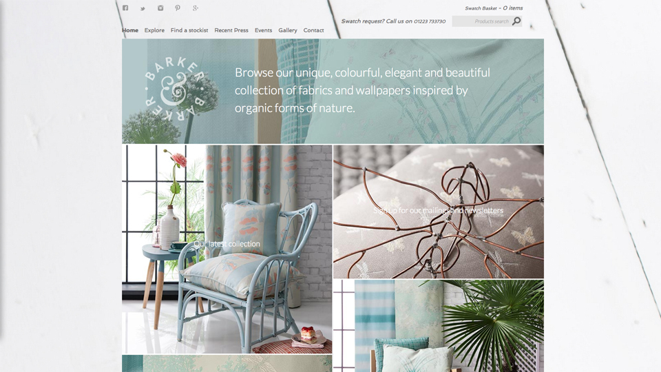 Webstite Home page design - Barker & Barker